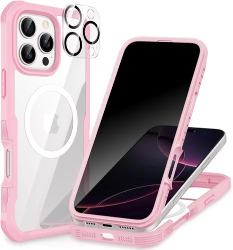 Vista 47 de CENHUFO Funda de privacidad para iPhone 11 Pro, funda de cuerpo completo con protector de pantalla de privacidad de vidrio templado 9H integrado