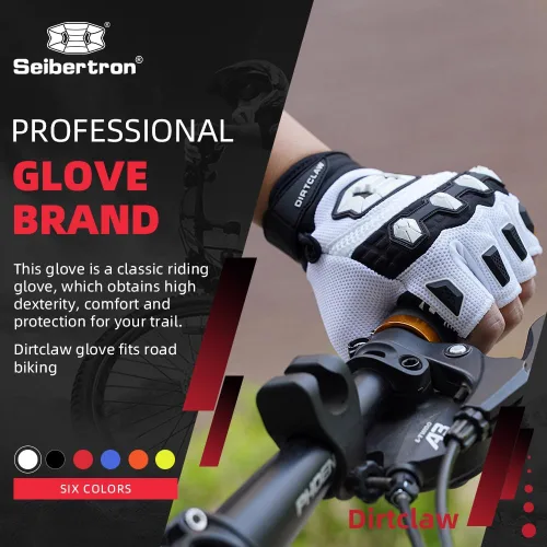 Vista 2 de Seibertron Dirtpaw - Guantes unisex para bicicleta BMX MX ATV MTB guantes para bicicleta de montaña, ciclismo, todoterrenoDirt Bike, guantes