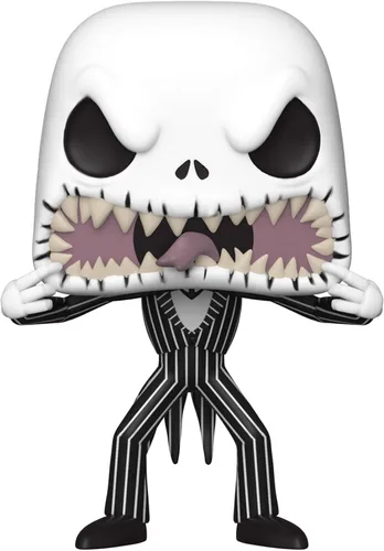Vista 2 de Funko Pop Disney: Pesadilla antes de Navidad - Jack Skellington - (Cara de miedo) Figura de vinilo - Figura de vinilo coleccionable - Idea de regalo