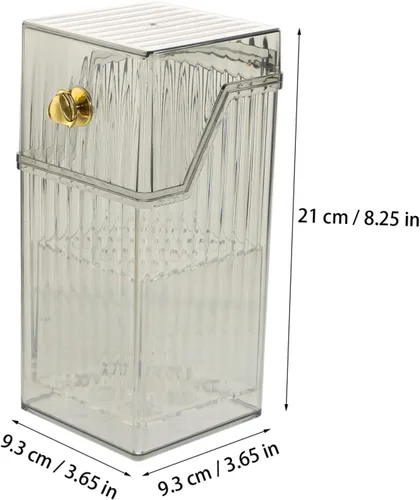 Vista 7 de Angoily Organizador de brochas de maquillaje, almacenamiento transparente para pinceles, bolígrafos y cosméticos, diseño estable, artesanía fina