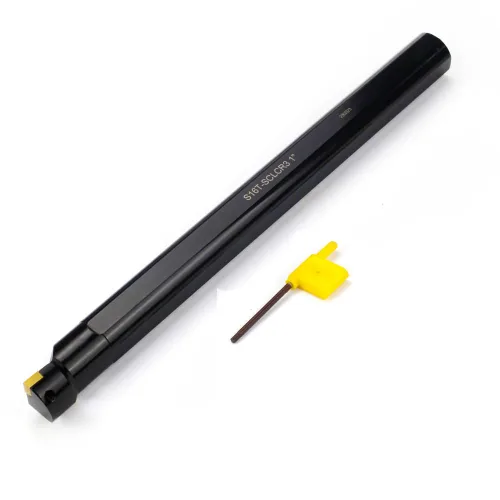 Vista 8 de OSCARBIDE Barra de mandrinar indexable de 1"x12", vástago de 1", longitud total de 12", Sclcr a mano derecha, insertos de carburo