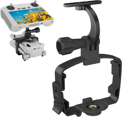 Vista 9 de Hanheld Adaptador estabilizador de montaje de abrazadera para DJI Mini 3 Pro Cámara Drone RC RC-N1 Control remoto Gimbal Clip Accesorios