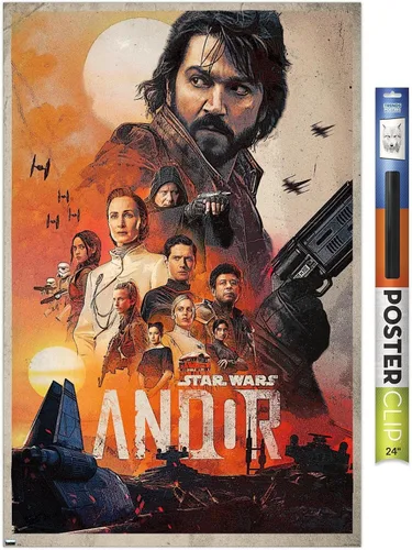 Vista 17 de Trends International Star Wars: Andor - Póster de pared de una hoja, 14.725 x 22.375 pulgadas, versión enmarcada de madera de granero Versión