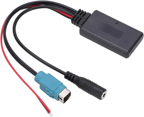 Vista 9 de Aramox Módulo AUX en Bluetooth, adaptador de cable Bluetooth AUX in estéreo de velocidad completa con micrófono extraíble de repuesto para 2009