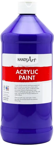 Vista 48 de Handy Art Pintura acrílica, juego de 12 colores, botellas de 16 onzas, acrílico líquido para estudiantes semibrillante, consistencia de flujo