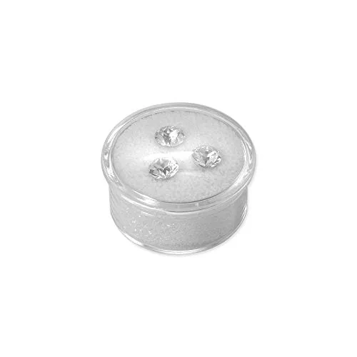 Vista 5 de 888 Display USA - 50 tarros de gemas de espuma blanca con bandeja apilable blanca