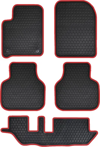 Vista 15 de Alfombrillas para auto a la medida para Dodge Durango 2024-2016, 2016-2024 Jeep Grand Cherokee, (Modelo WK 2022) Alfombrillas de piso de goma