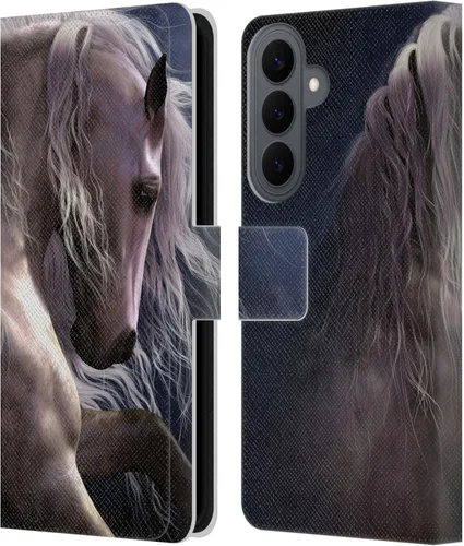 Vista 58 de Head Case Designs Officially Licensed Laurie Prindle A Morgan Christmas Western Stallion Leather Wallet Case Compatible with Samsung Galaxy A07 4G