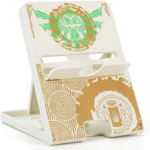 Vista 2 de Zelda Tears of The Kingdom - Soporte de interruptor compacto, portátil, plegable, de repuesto, multiángulo, para Nintendo SwitchSwitch LiteSwitch