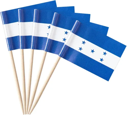 Vista 17 de GentleGirl 100 banderas australianas con palillos de dientes de Australia, pequeñas mini decoraciones australianas para cupcakes