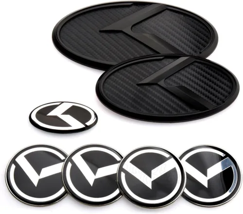 Vista 9 de 7PCS Emblema K Vintage Compatible con Insignia Delantera Trasera para Accesorios de Auto (Negro)