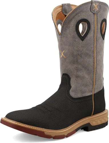 Vista 12 de Twisted X Botas de trabajo occidentales con puntera suave para hombre de 12 pulgadas