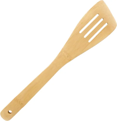 Vista 10 de BambooMN Juego de utensilios de bambú orgánico, espátula, cuchara, pinzas - 8 piezas