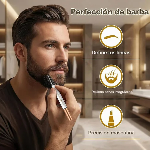 Vista 5 de Lápiz líquido de cejas de 4 garras, efecto microblading de aspecto natural impermeable, herramienta de maquillaje profesional con punta fina, 1 #