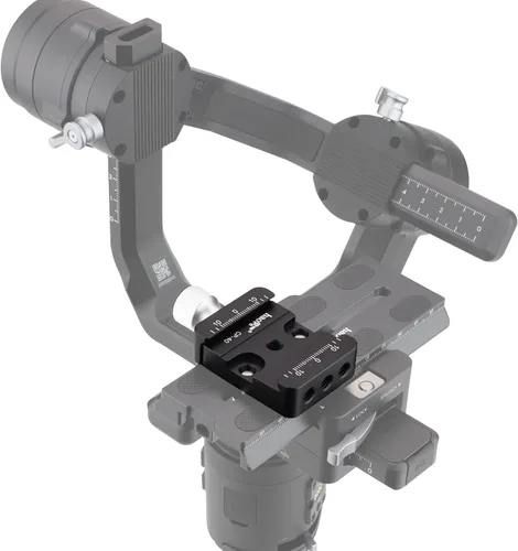 Vista 2 de Haoge CP-40 DSLR y abrazadera de liberación rápida sin espejo para conversión estándar tipo Arca Elevar Elevar Elevar Compatible con DJI Ronin S/SC