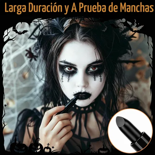 Vista 7 de Black & White Oil Face Body Paint Washable Halloween Cosplay Makeup