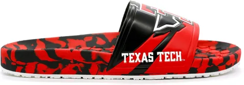 Vista 4 de Hype Unisex Texas Tech University Red Raiders Slydr Slide Sandal - BlackScarlet