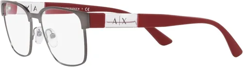Vista 3 de AX ARMANI EXCHANGE Marcos rectangulares para gafas Ax1052 para hombre, Lente mate de plomoDemo.