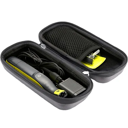 Vista 7 de ProCase Estuche rígido para recortadora y afeitadora eléctrica, organizador de viaje bolsa de transporte para QP2520 QP2530 QP2620 QP2630 - Negro