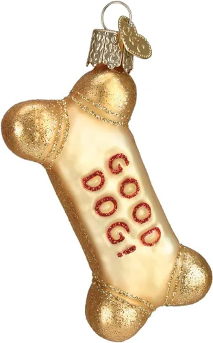 Vista 9 de Old World Christmas Adorno de vidrio soplado en forma de cuenco para perros (32285)