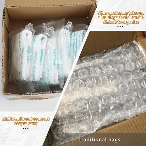 Vista 5 de Bolsa de espuma para envío, paquete de 8 prácticas bolsas de embalaje de espuma de expansión de temperatura ambiente, paquete instantáneo de llenado