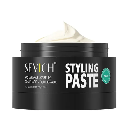 Vista 10 de SEVICH Arcilla para peinar el cabello para hombre, gel para el cabello con acabado mate de fijación fuerte, fórmula vegetal natural, sujeción