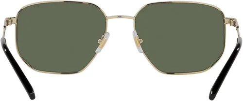 Vista 8 de ARNETTE Gafas de sol cuadradas An3086 Sling para hombre, Oro claroverde oscuro