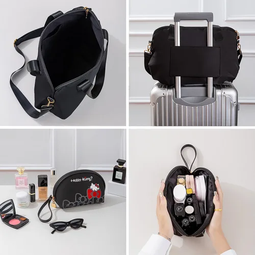 Vista 35 de AmBealla Bolsas de viaje con cremallera, bolsa de fin de semana, ligera para mujer, bolsa de lona para llevar en el gimnasio, trabajo