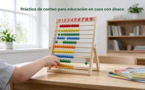 Vista 8 de MAGIKON Marco de números de madera para contar, ábaco de 10 filas para niños que aprenden matemáticas (11-1/2 pulgadas)