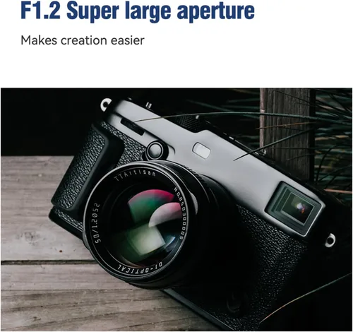 Vista 5 de TTArtisan 50mm F1.2 APS-C Lente de Enfoque Manual para Cámaras de Montura MFT M43 Como EPM1 EPM2 EPL1 EPL2 EPL3 EPL5 EPL6 EPL7 EPL8 EPL9 E-P1 E-P2