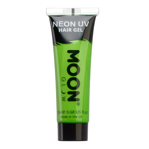 Vista 6 de Moon Glow - Gel para el cabello Blacklight Neon UV - 0.67oz Azul intenso - Color de cabello lavado temporal - ¡Spike and Glow!