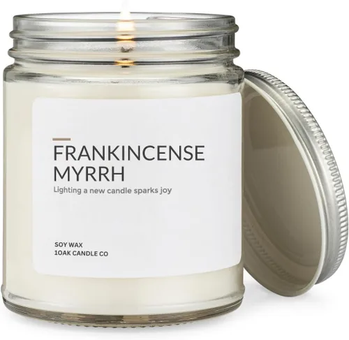 Vista 23 de 1OAK Vela de Manzana - Velas perfumadas de cera de soja (Manzana) - Velas de soja para aromatizar el hogar - Quema larga premium - Hechas a mano