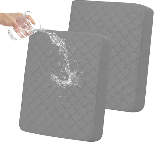 Vista 30 de Easy-Going Funda de cojín impermeable para silla, antideslizante, a prueba de fugas, acolchada y elástica, protector de muebles para perros, Beige