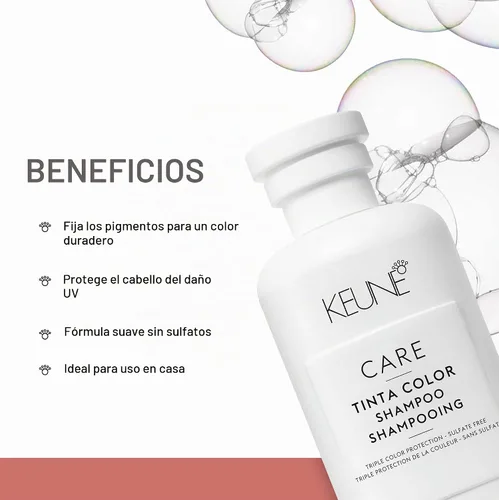 Vista 3 de KEUNE CARE Tinta Color Champú con triple protección de color, 10.1 onzas líquidas (paquete de 1)