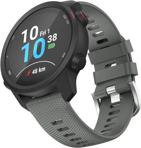 Vista 9 de OVERSTEP Correa de reloj para Garmin Venu 2 Plus/Venu SQ/Forerunner 645/245 Correa de muñeca de liberación rápida para Garmin Vivoactive 3