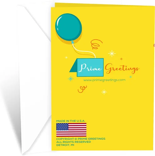 Vista 4 de Prime Greetings Tarjeta de cumpleaños para hijo, fabricada en Estados Unidos, ecológica, cartulina gruesa con sobre premium de 5 x 7.75 pulgadas