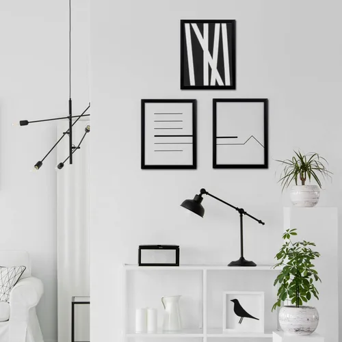 Vista 7 de MENNTHUI Marco de fotos negro de 9 x 12 pulgadas, montaje en mesa y pared horizontal o verticalmente, decoración para fotos, pinturas, carteles
