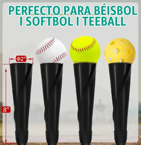 Vista 7 de Zdgao Batting Tee for Baseball/Softball, Adjustable Height 25" to 37