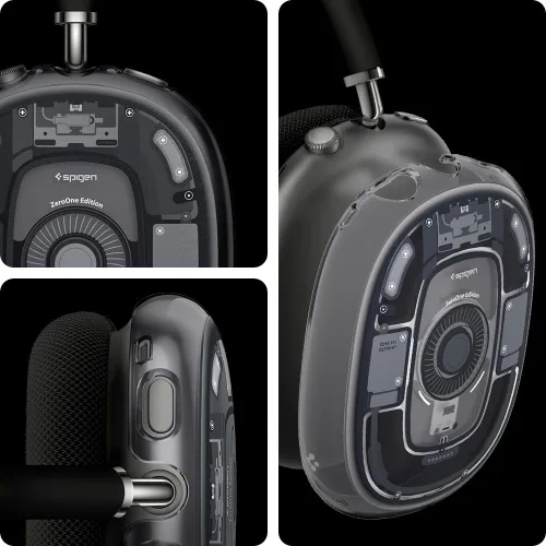 Vista 2 de Spigen Ultra Hybrid Pro - Funda protectora para Airpods Max, diseño Zero One