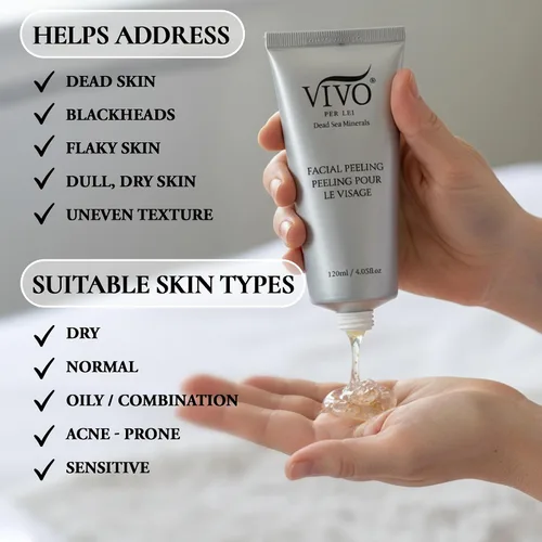 Vista 5 de Peeling facial Vivo per Lei, Paquete de 1, Blanco