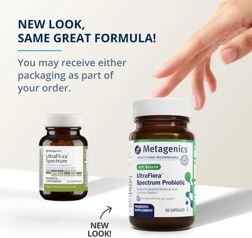 Vista 4 de Metagenics Paquete – UltraFlora Spectrum (30 unidades) y UltraFlora para mujer (30 unidades) – para la salud digestiva, inmunológica y vaginal