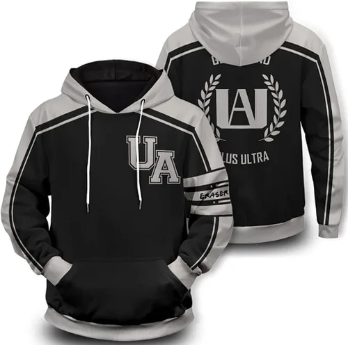 Vista 2 de My Hero - Sudadera con capucha para cosplay con estampado 3D de la Academia, S-3XL