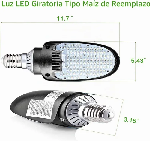 Vista 7 de Lámpara LED Shoebox Retrofit, 75/95/115W seleccionable, 5000K, base