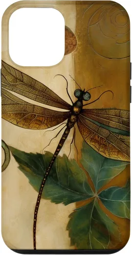 Vista 16 de Funda para iPhone 16 con diseño floral de libélula bohemia