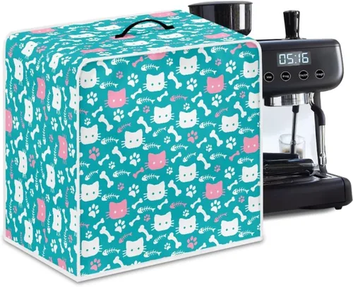 Vista 21 de Cubiertas antipolvo para máquina de café cruzado con bandera estadounidense, para mezclador, máquina de jugo, mantiene la cocina y la oficina
