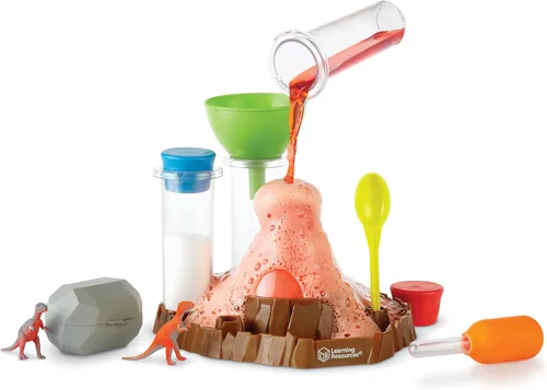 Vista 7 de Learning Resources Fizzy Volcano - 13 Piezas, Edades 4+, Kits de Laboratorio Científico para Preescolar, Experimentos de Juguetes STEM para Niños