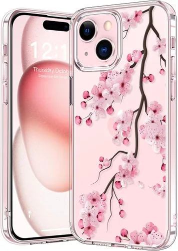 Vista 77 de bicol - Funda protectora a prueba de golpes para iPhone 15 Plus, funda delgada de acrílico transparente y diseños modernos para niña y mujer, 6.7