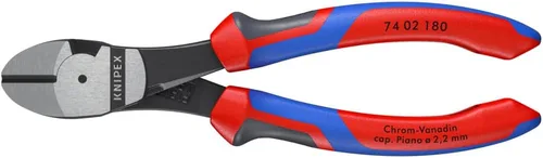 Vista 2 de KNIPEX Herramientas - Cortadores diagonales de alto apalancamiento, multicomponente (7402180) agarre cómodo de 7.25 pulgadas