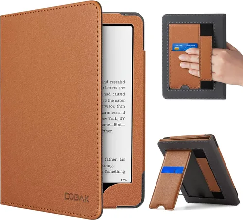 Vista 31 de CoBak - Funda con soporte para lector de libros electrónicos de 6.8 pulgadas - Funda con función de encendido y apagado automático, ranura