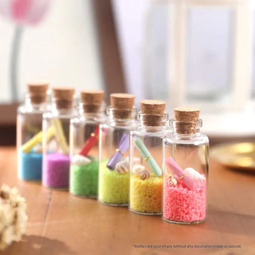 Vista 3 de Magic Season Botellas de vidrio decorativas (15 unidades / 0.7 onzas líquidas)